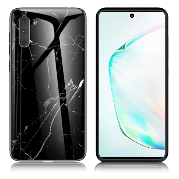 Fantasy Marble Samsung Galaxy Note 10 cover - Sort Black