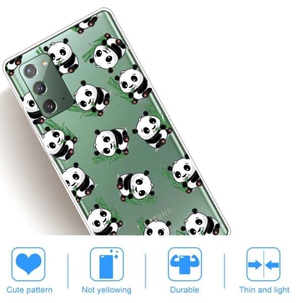 Deco Samsung Galaxy Note 20 skal - Söt Panda Vit