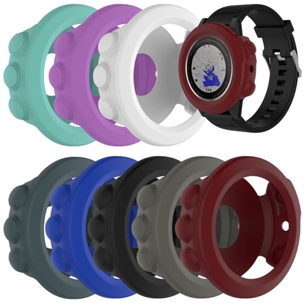 Garmin Fenix 5X / 5X Plus silikonisuojus - Viininpunainen Red