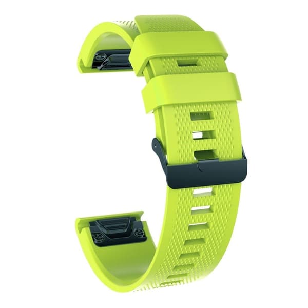 Garmin Forerunner 935 / Fenix 5 / 5 Plus klockarmband i silikon - Ljusgrön Grön