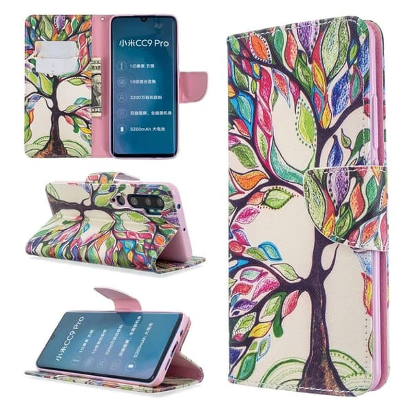 Wonderland Xiaomi Mi CC9 Pro / Mi Note 10 / Mi Note 10 Pro etui – Farvet Træ Multicolor
