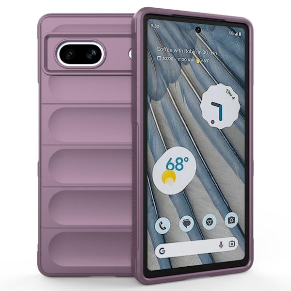 Deksel med mykt grep for Google Pixel 7a - Lyselilla Purple