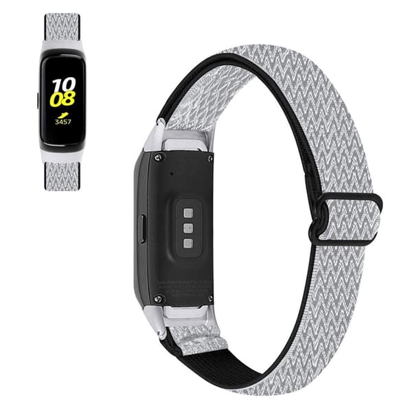 Samsung Galaxy Fit sportsurrem i nylon - Sort / Hvid White