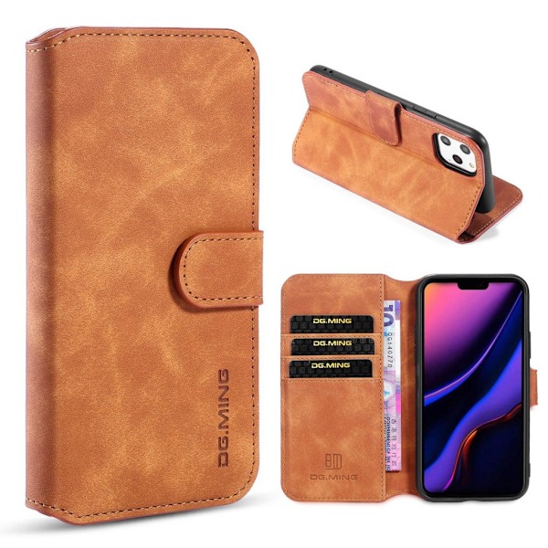 DG.MING iPhone 11 Pro Max Retro Veske - Brun Brown