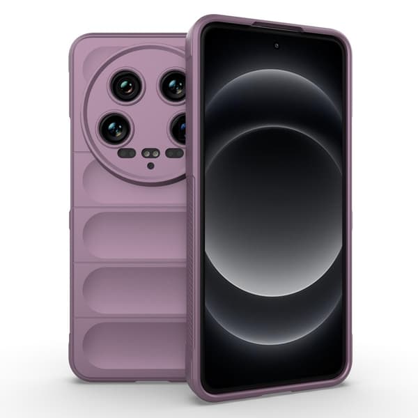 Blødt grebsformet Xiaomi 14 Ultra cover - Lyselilla Purple