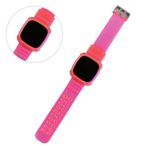 Fitbit Versa 3 cool translucent klockarmband - Rose Rosa