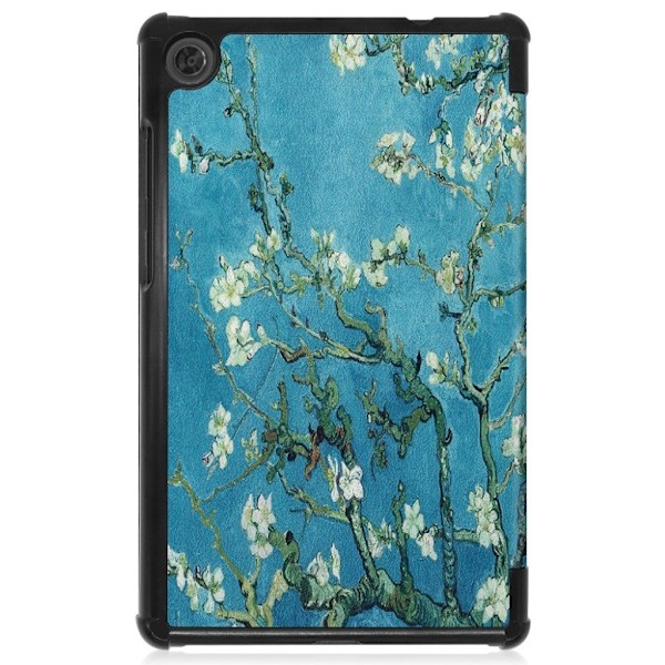 Lenovo Tab M8 tri-fold mønster læder flip case - Blomst Multicolor