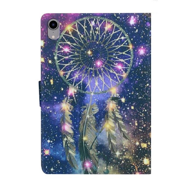 iPad 10.9 (2022) Pattern Printing Vegansk Læder stødsikkert Cover Foldable Stand Tablet Drop Resistant Case with Card Slots - Vindspil Multicolor