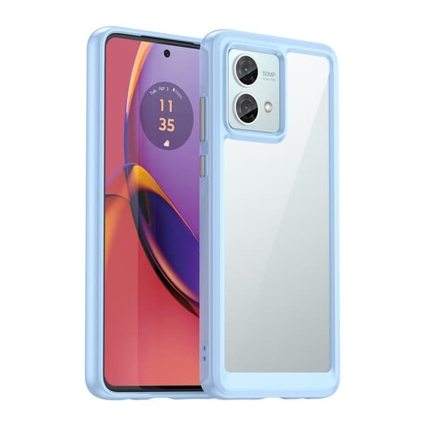 Motorola Moto G84 smart akryl cover - Blå Blue