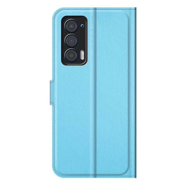 Classic Motorola Edge (2021) Läppäkotelo - Sininen Blue