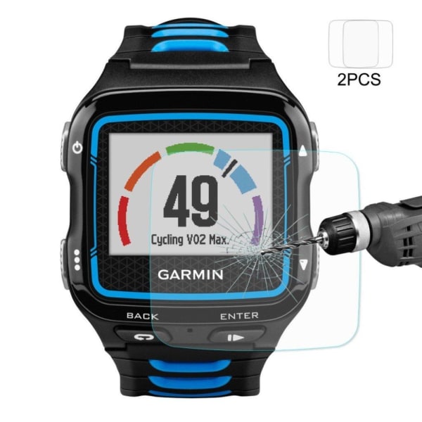 HAT PRINCE Garmin Forerunner 920XT beskyttelsesfilm i hærdet glas - 2 stk Transparent