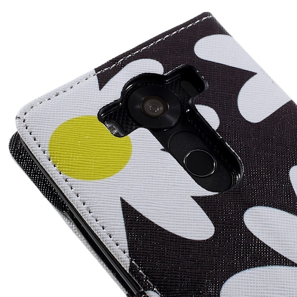 Ancher etui til LG V10 - Kurveblomst Multicolor