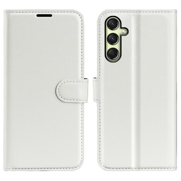 Klassisk Samsung Galaxy A16 flip etui - Hvid White
