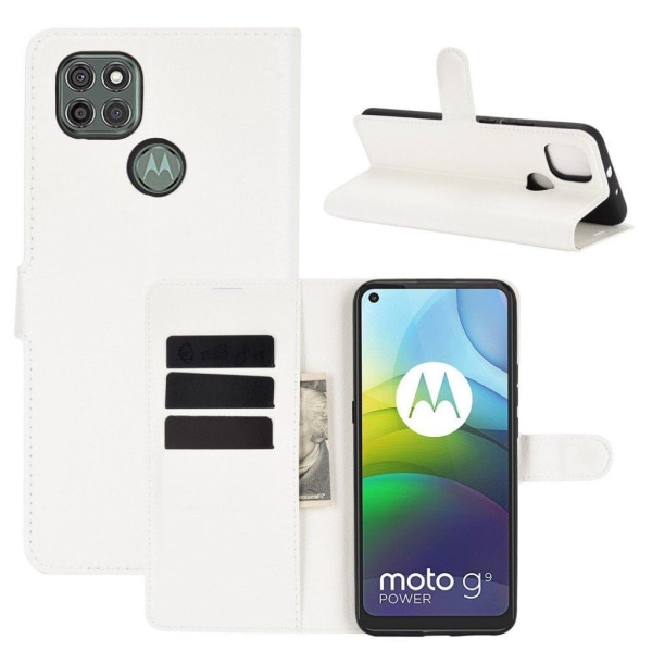 Classic Motorola Moto G9 Power fodral - Vit Vit