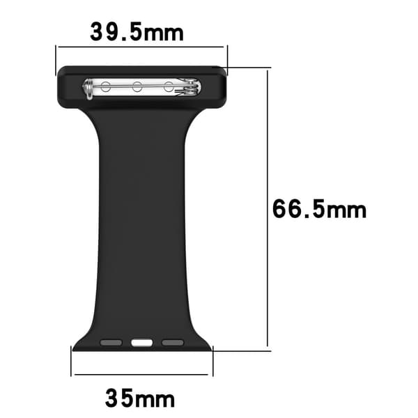 Apple Watch Series 8 (45mm) / Watch Ultra silikone-urrem til ophængning - Sort Black