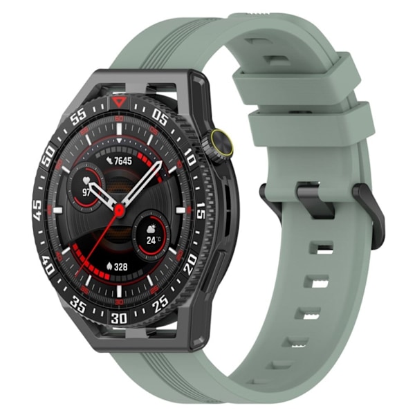 20 mm universal klockarmband i texturerat silikon - Grön Grön