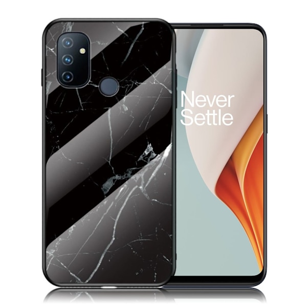 Fantasy Marmor OnePlus Nord N100 skal - Svart Svart