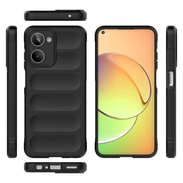 Deksel med mykt grep for Realme 10 4G - Svart Black