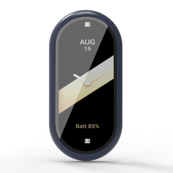 Xiaomi Smart Band 8 / Band 8 NFC Protective Case Full Cover Watch Cover with Screen Protector - Midnight Blue Blå