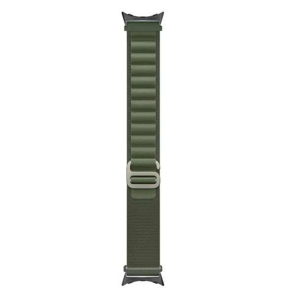 Google Pixel Watch-urrem i nylon med sort stik - Grøn Green