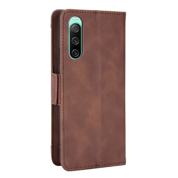Stilrent Plånboksfodral i Läder till Sony Xperia 10 V - Brun Brun