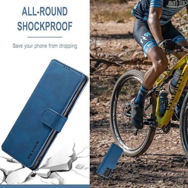 DG.Ming Samsung Galaxy A73 Retro Suojakotelo - Sininen Blue