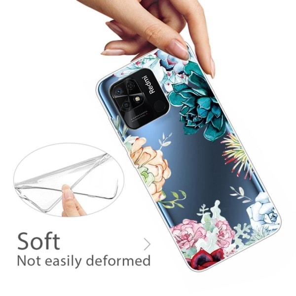 Deco Xiaomi Redmi 10C Suojakotelo - Succulent Multicolor