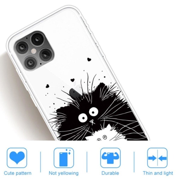 Deco iPhone 12 Pro Max case - Two Cats Black