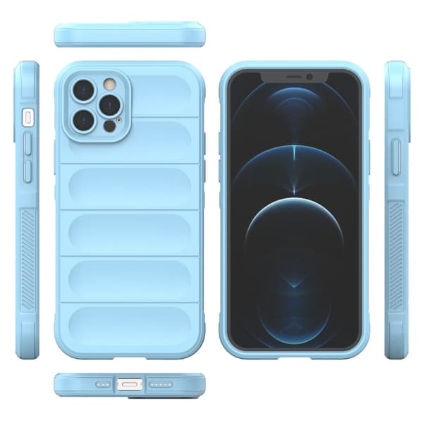 Blødt, grebsformet cover til iPhone 12 Pro - Baby Blue Blue