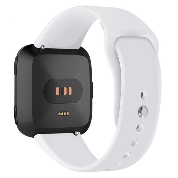 Fitbit Versa Lite klockband av silikon - Storlek: S / Vit Vit