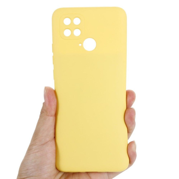 Matt Xiaomi Poco C40 skal av flytande silikon - Gul Gul