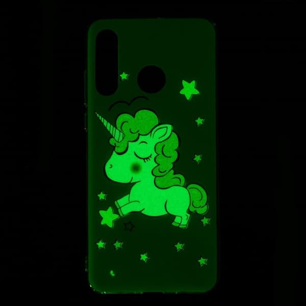 Huawei P30 Lite yönhämärä kotelo - Yksisarvinen Kuvio Multicolor