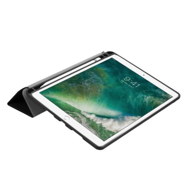 iPad Air  (2019) tri-fold nahkainen  suojakotelo  - Musta Black