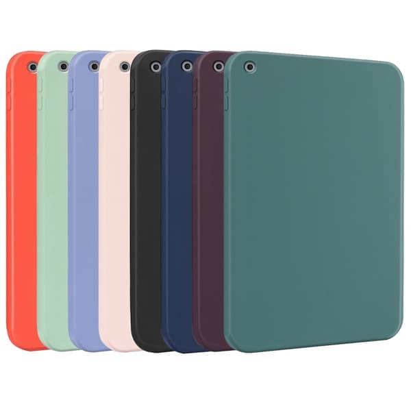 iPad 10.2 (2021)/(2020)/(2019) Soft Liquid Silicone Bumper Slim Fit stødsikkert Protective Phone Case - Grøn Green