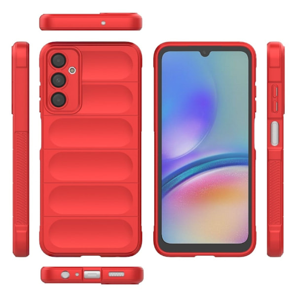 Blødt grebsformet Samsung Galaxy A05s cover - Rød Red