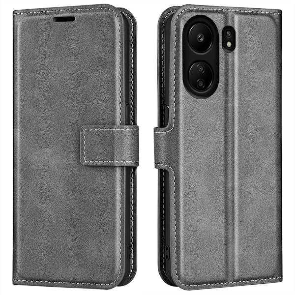 Classic Xiaomi Redmi 13C / Xiaomi Poco C65 fodral - Silver/Grå Silvergrå