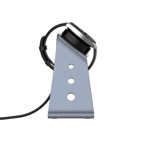 Alumiininen latausteline Samsung Watchille - Harmaa Silver grey