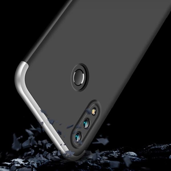 GKK Huawei P Smart Plus matt 3 delat mobilskal av hårt plast – Svart/ Silver multifärg
