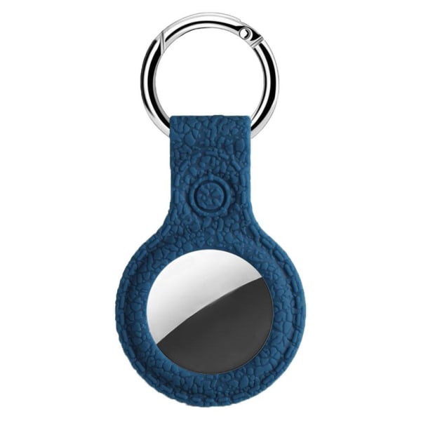 AirTags litchi silicone cover - Midnight Blue Blue