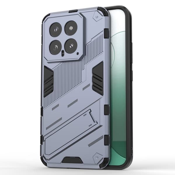 Støtsikkert hybriddeksel med et moderne preg for Xiaomi 14 - Blå Blue