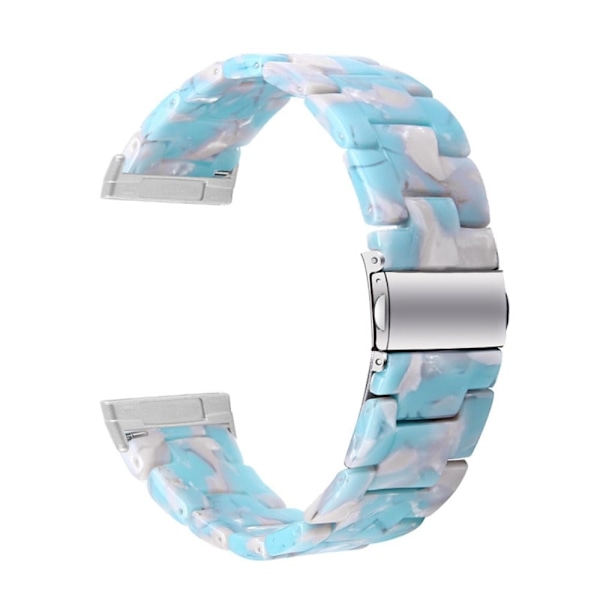 Fitbit Sense / Versa 3 klokkerem med harpiksperler - Himmelblå Multicolor