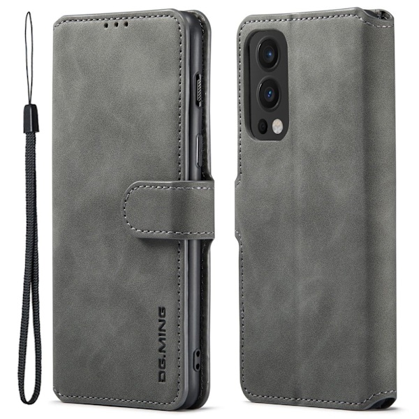 DG.Ming OnePlus Nord 2 5G Retro Suojakotelo - Harmaa Silver grey