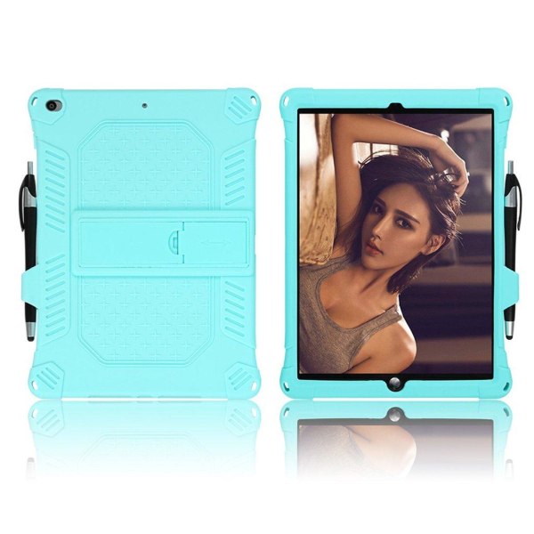 iPad 10.2 (2019) / Air (2019) durable silicone case - Cyan Green