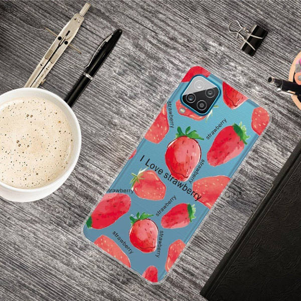 Deco Samsung Galaxy A12 5G etui - Strawberries Red