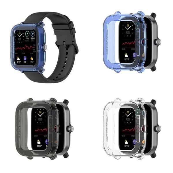Amazfit GTS 2 Mini / Pop pro simpelt TPU-cover - Gennemsigtig Blå Blue