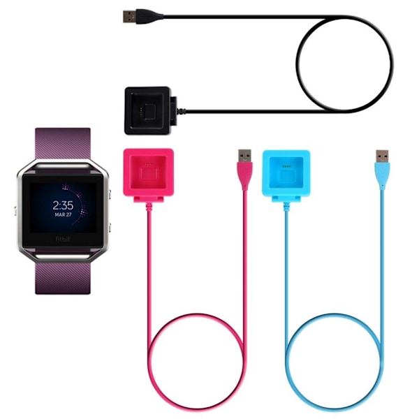Fitbit Blaze Färgad laddar kabel - Rosa Rosa
