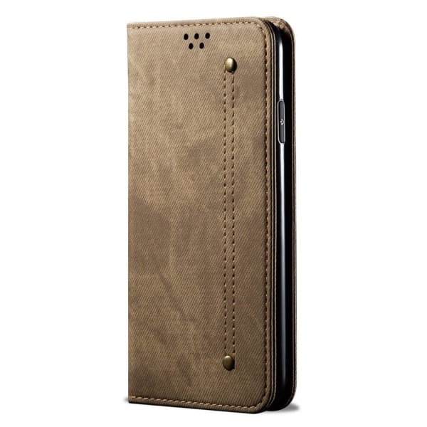 Jeans Xiaomi Redmi Note 12 Pro Läppäkotelo - Khaki Brown