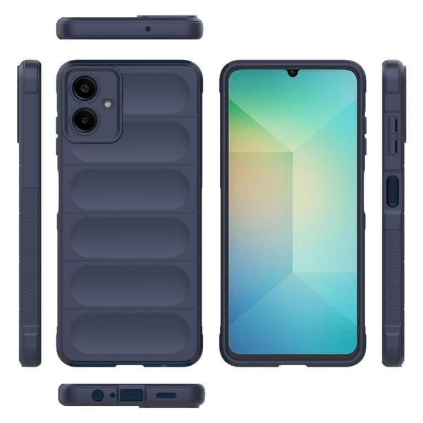 Deksel med mykt grep for Samsung Galaxy A06 - Mørkeblå Blue