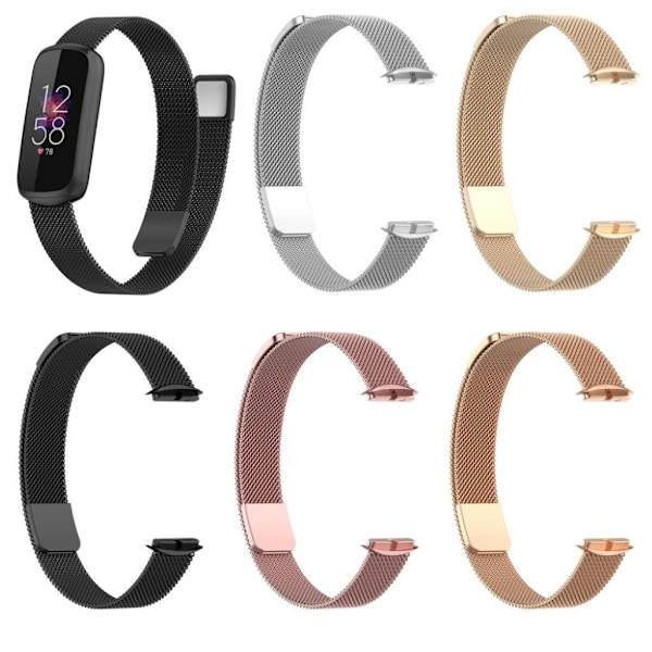 Fitbit Luxe milanese klockarmband i rostfritt stål - Silver Silvergrå