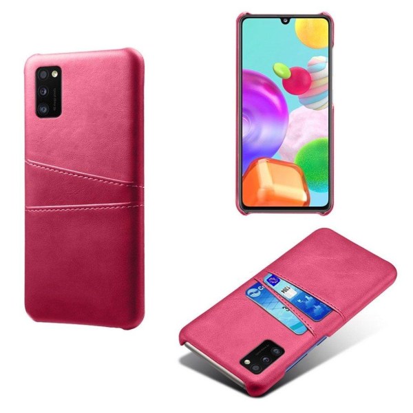 Dual Card Cover - Samsung Galaxy A41 - Rose Pink